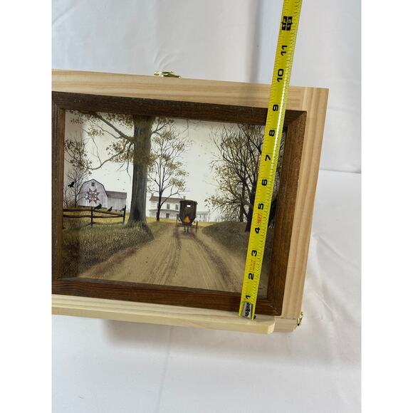 Rustic Framed Billy Jacobs "Headin' Home" Print - 9.5" x 11.5" Country Farmhouse - Picture 4 of 5